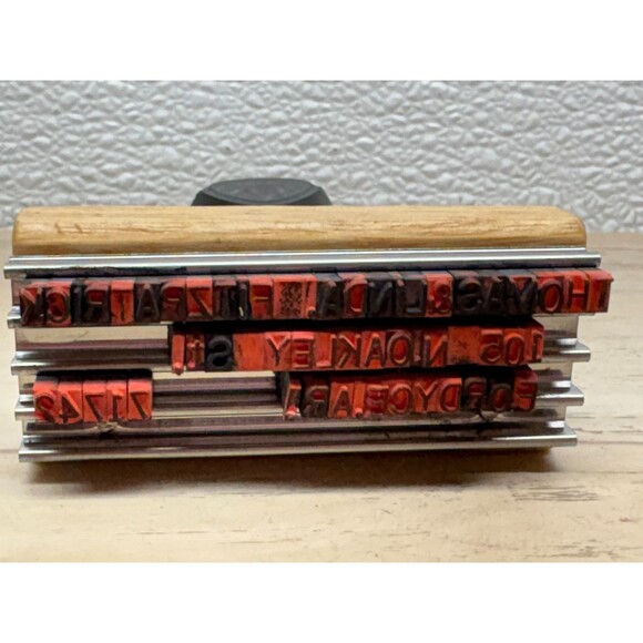 Vintage Wood Handle Rubber Stamp - Picture 3 of 5